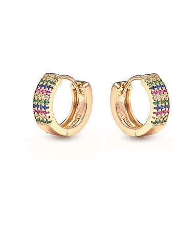Boucles d'oreilles Luxenter et plaqué or 18k - Lasy