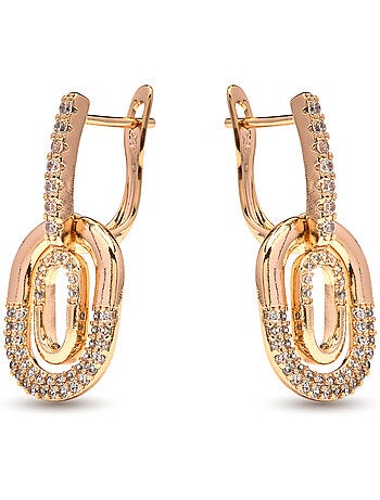 Boucles d'oreilles Luxenter et plaqué or 18k - Milock