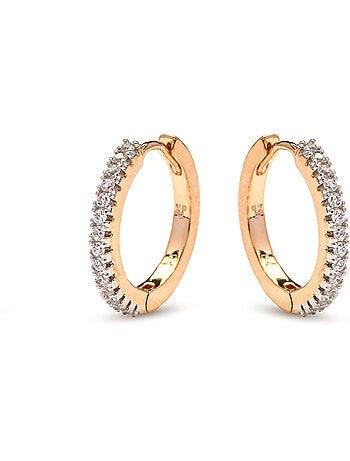 Boucles d'oreilles Luxenter et plaqué or 18k - Nasgar