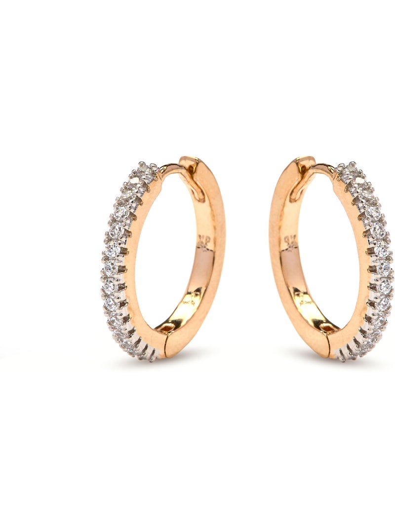 Boucles d'oreilles Luxenter et plaqué or 18k - Nasgar Argent - Kiabi