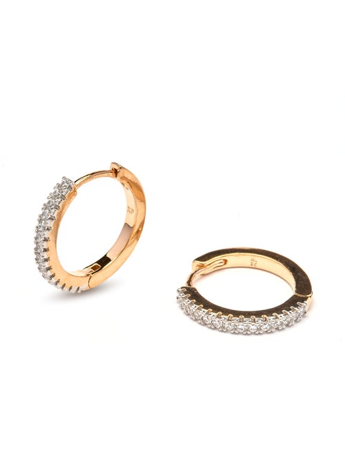 Boucles d'oreilles Luxenter et plaqué or 18k - Nasgar - Kiabi