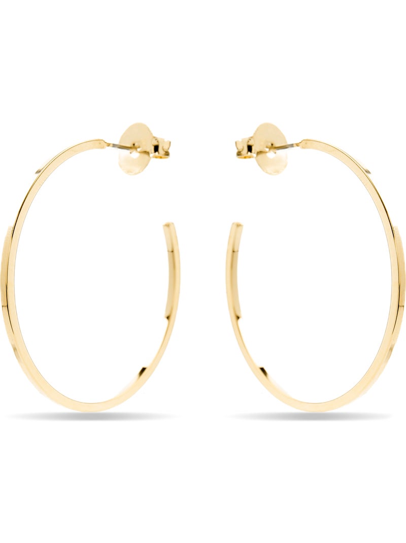 Boucles d'oreilles Luxenter et plaqué or 18k - Nemar Jaune - Kiabi