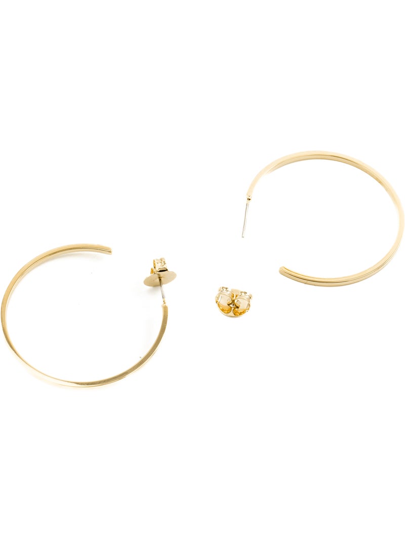 Boucles d'oreilles Luxenter et plaqué or 18k - Nemar Jaune - Kiabi