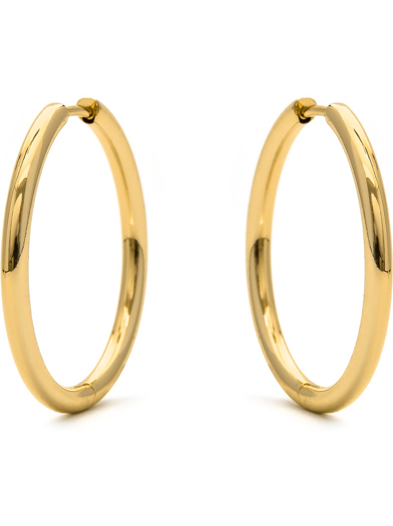 Boucles d'oreilles Luxenter et plaqué or 18k - Nianres Jaune - Kiabi