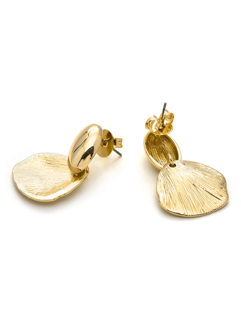 Boucles d'oreilles Luxenter et plaqué or 18k - Ondex Jaune - Kiabi