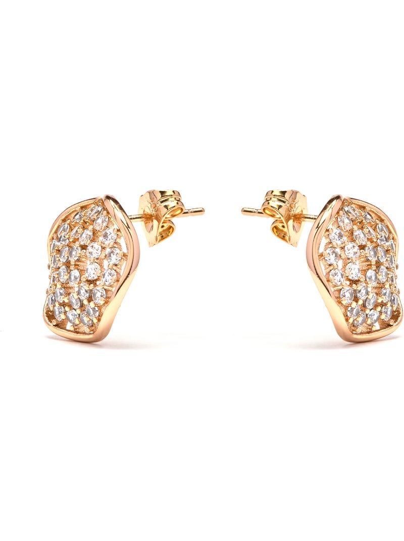 Boucles d'oreilles Luxenter et plaqué or 18k - Oshue Argent - Kiabi