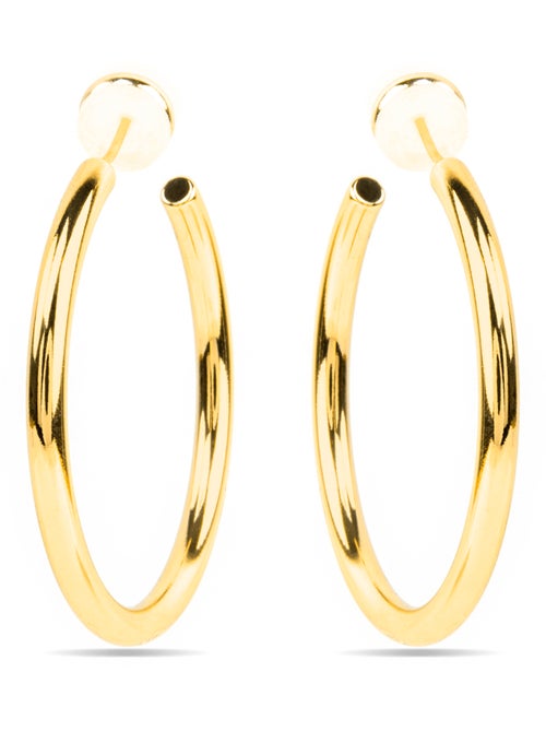 Boucles d'oreilles Luxenter et plaqué or 18k - Polur - Kiabi