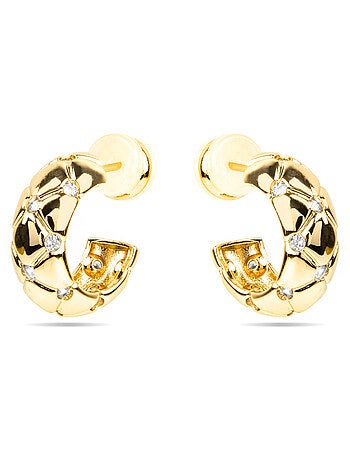 Boucles d'oreilles Luxenter et plaqué or 18k - Rakhon