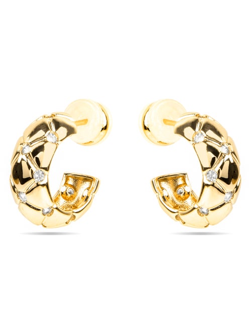 Boucles d'oreilles Luxenter et plaqué or 18k - Rakhon - Kiabi