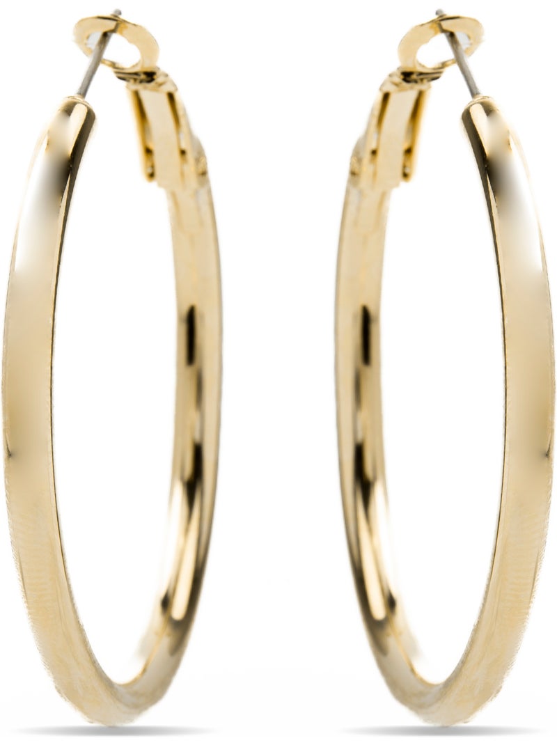 Boucles d'oreilles Luxenter et plaqué or 18k - Sadro Jaune - Kiabi