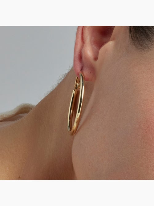 Boucles d'oreilles Luxenter et plaqué or 18k - Sadro - Kiabi