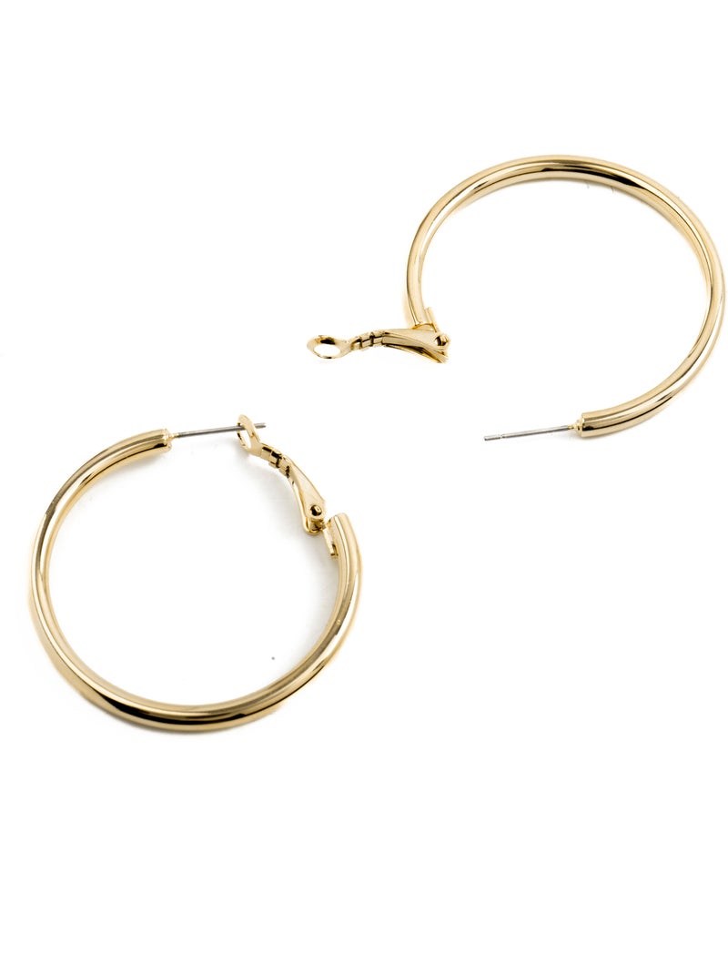 Boucles d'oreilles Luxenter et plaqué or 18k - Sadro Jaune - Kiabi