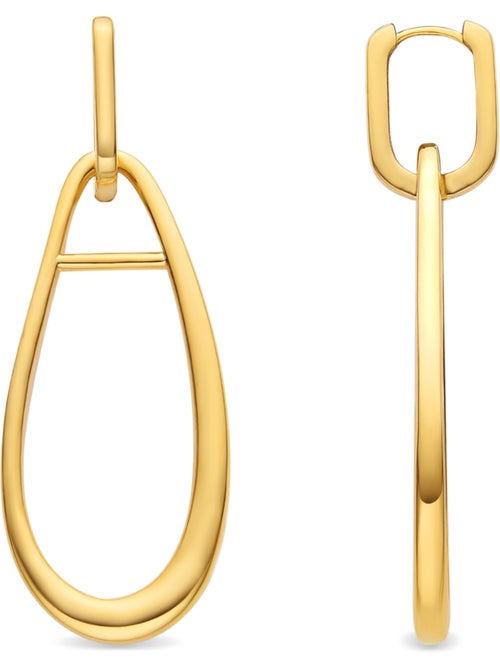 Boucles d'oreilles Luxenter et plaqué or 18k - Salsah - Kiabi