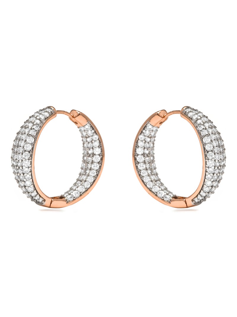 Boucles d'oreilles Luxenter et plaqué or 18k - Syuco Blanc - Kiabi