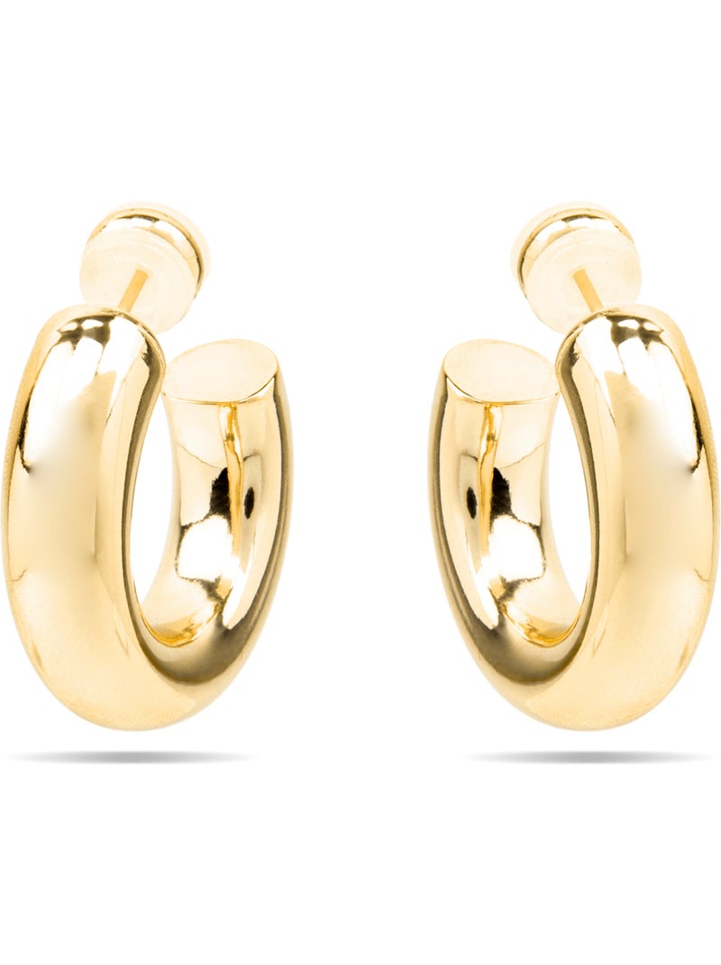Boucles d'oreilles Luxenter et plaqué or 18k - Thea Jaune - Kiabi