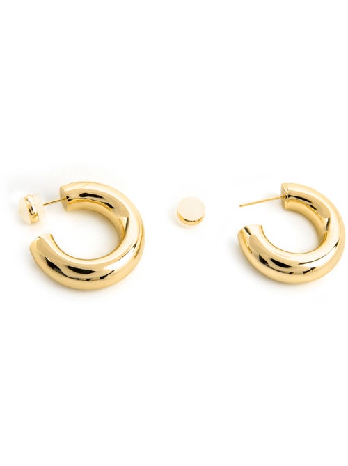 Boucles d'oreilles Luxenter et plaqué or 18k - Thea - Kiabi Boucles d'oreilles Luxenter et plaqué or 18k - Thea - Kiabi