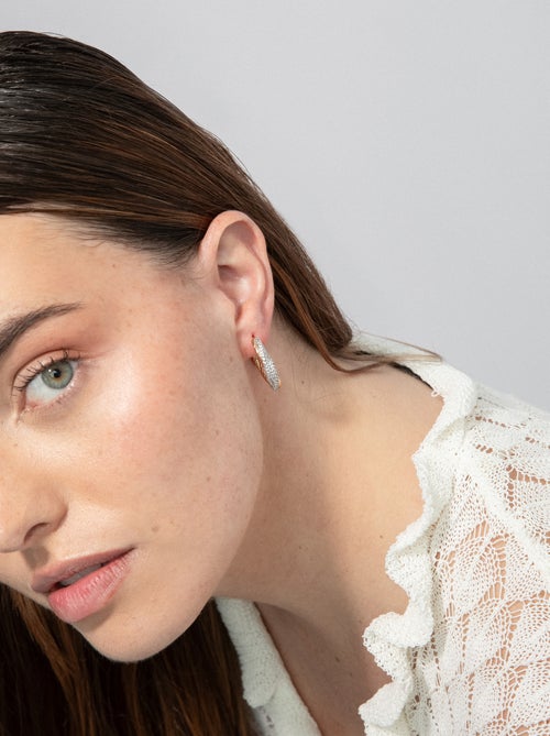 Boucles d'oreilles Luxenter et plaqué or 18k - Ugorma - Kiabi Boucles d'oreilles Luxenter et plaqué or 18k - Ugorma - Kiabi