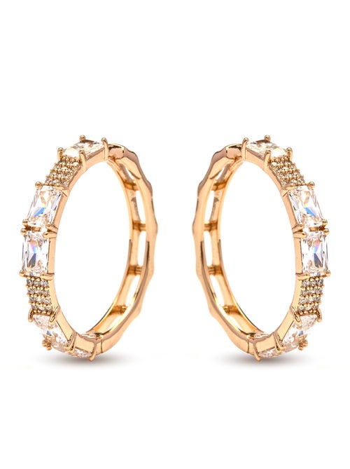 Boucles d'oreilles Luxenter et plaqué or 18k - Ulfan - Kiabi