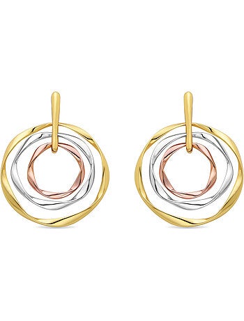 Boucles d'oreilles Luxenter et plaqué or 18k - Ushdao