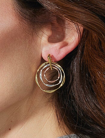 Boucles d'oreilles Luxenter et plaqué or 18k - Ushdao