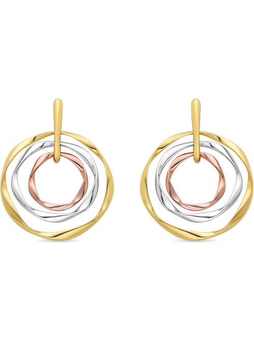 Boucles d'oreilles Luxenter et plaqué or 18k - Ushdao - Kiabi