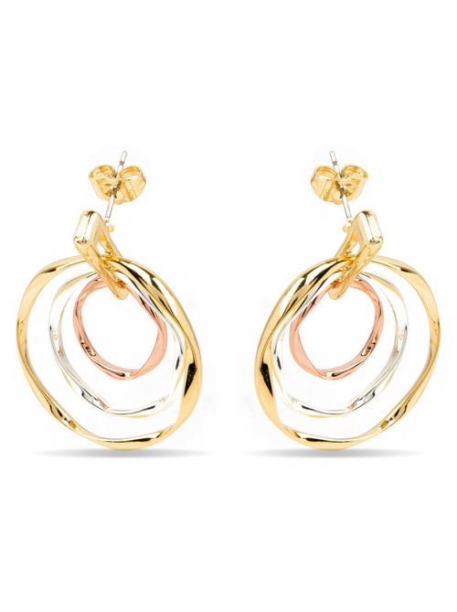 Boucles d'oreilles Luxenter et plaqué or 18k - Ushdao - Kiabi