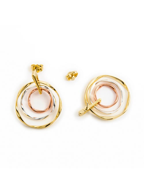 Boucles d'oreilles Luxenter et plaqué or 18k - Ushdao - Kiabi