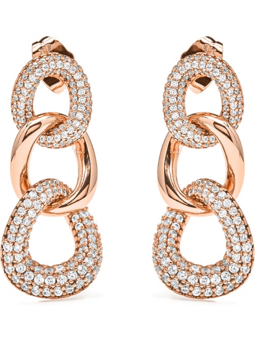 Boucles d'oreilles Luxenter et plaqué or 18k avec zircon - Lik - Kiabi Boucles d'oreilles Luxenter et plaqué or 18k avec zircon - Lik - Kiabi