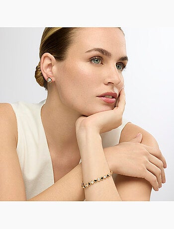 Boucles d'oreilles Luxenter et plaqué or 18k avec zircon brillant - Guhux