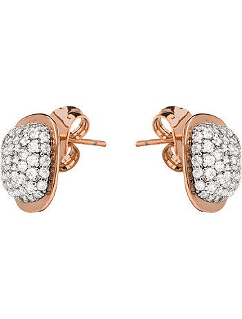 Boucles d'oreilles Luxenter et plaqué or 18k avec zircon étincelant - Risseli