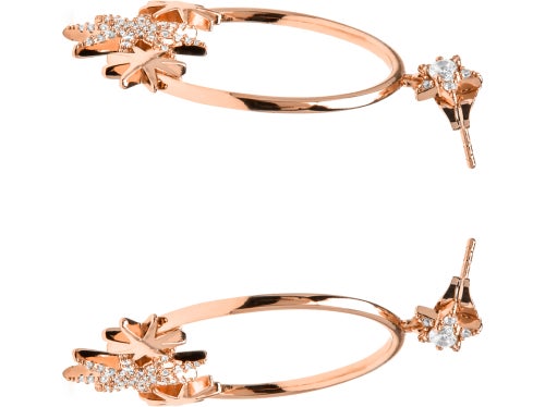 Boucles d'oreilles Luxenter et plaqué or 18k avec zircons brillants - Ilju - Kiabi Boucles d'oreilles Luxenter et plaqué or 18k avec zircons brillants - Ilju - Kiabi