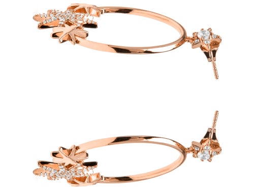 Boucles d'oreilles Luxenter et plaqué or 18k avec zircons brillants - Ilju - Kiabi