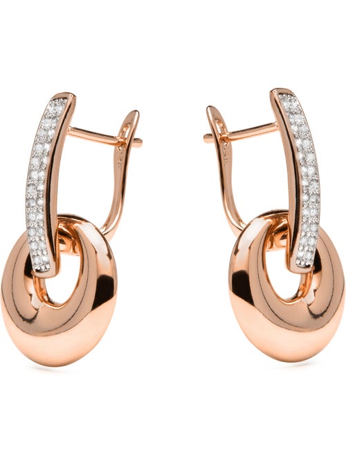 Boucles d'oreilles Luxenter et plaqué or 18k avec zircons brillants - Kipol - Kiabi Boucles d'oreilles Luxenter et plaqué or 18k avec zircons brillants - Kipol - Kiabi