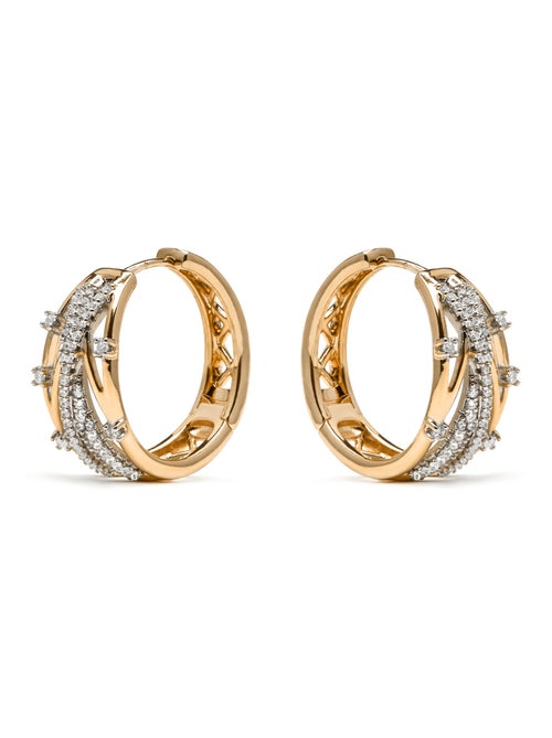 Boucles d'oreilles Luxenter et plaqué or 18k et zircon brillant - Hax - Kiabi Boucles d'oreilles Luxenter et plaqué or 18k et zircon brillant - Hax - Kiabi