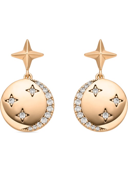 Boucles d'oreilles Luxenter et plaqué or 18k et zircon brillant - Larad - Kiabi Boucles d'oreilles Luxenter et plaqué or 18k et zircon brillant - Larad - Kiabi