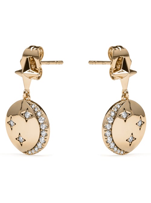 Boucles d'oreilles Luxenter et plaqué or 18k et zircon brillant - Larad - Kiabi Boucles d'oreilles Luxenter et plaqué or 18k et zircon brillant - Larad - Kiabi
