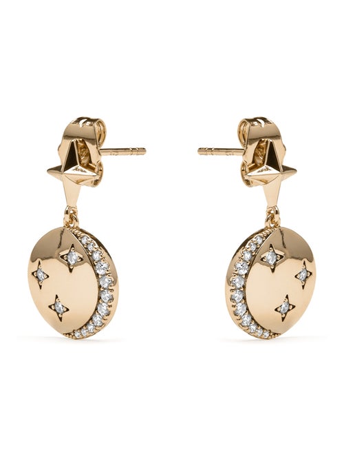Boucles d'oreilles Luxenter et plaqué or 18k et zircon brillant - Larad - Kiabi Boucles d'oreilles Luxenter et plaqué or 18k et zircon brillant - Larad - Kiabi