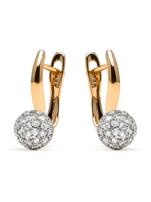 Boucles d'oreilles Luxenter et plaqué or 18k et zircon brillant - Mnio - Kiabi Boucles d'oreilles Luxenter et plaqué or 18k et zircon brillant - Mnio - Kiabi