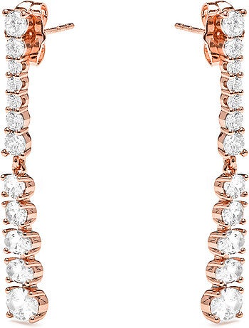 Boucles d'oreilles Luxenter et plaqué or 18k et zircon brillant - Raium