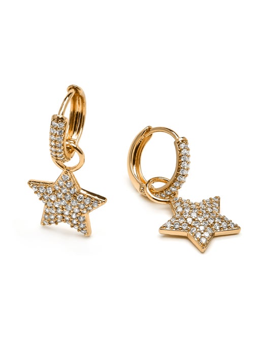 Boucles d'oreilles Luxenter et plaqué or 18k et zircon brillant - Sasti - Kiabi Boucles d'oreilles Luxenter et plaqué or 18k et zircon brillant - Sasti - Kiabi