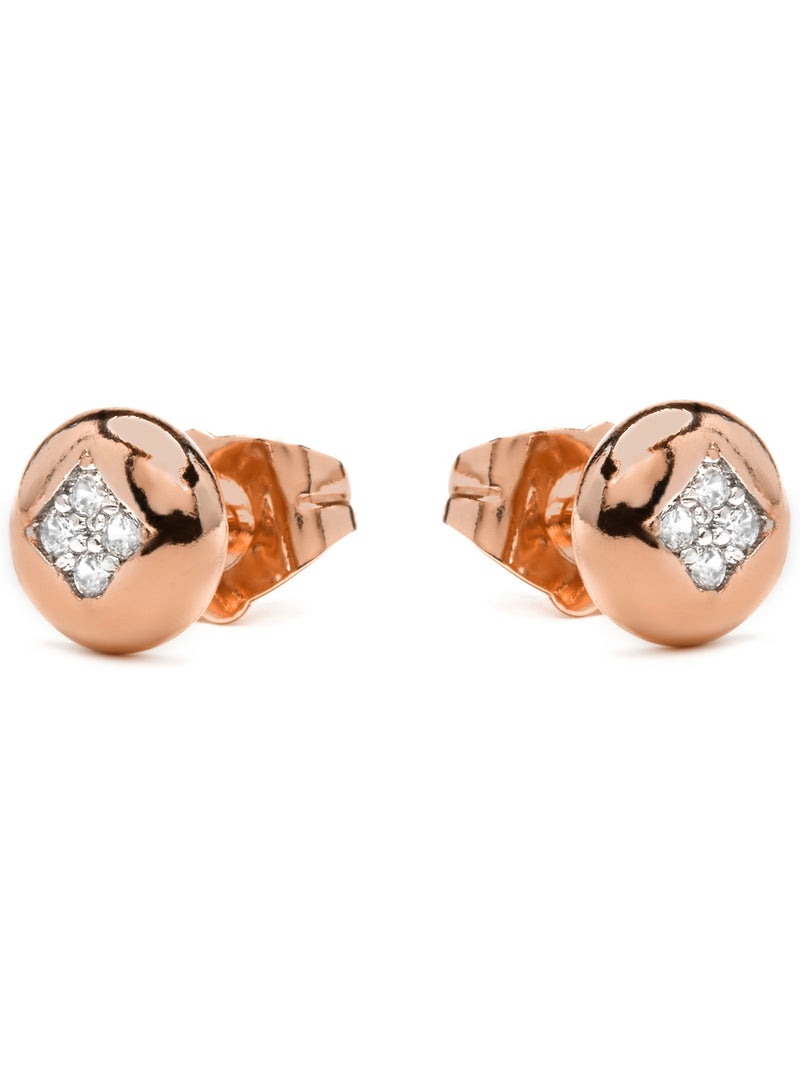 Boucles d'oreilles Luxenter et plaqué or 18k et zircon brillant - Tawil Argent - Kiabi