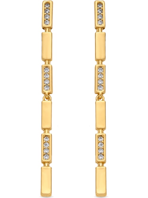 Boucles d'oreilles Luxenter et plaqué or 18k et zircon brillant - Viata - Kiabi Boucles d'oreilles Luxenter et plaqué or 18k et zircon brillant - Viata - Kiabi