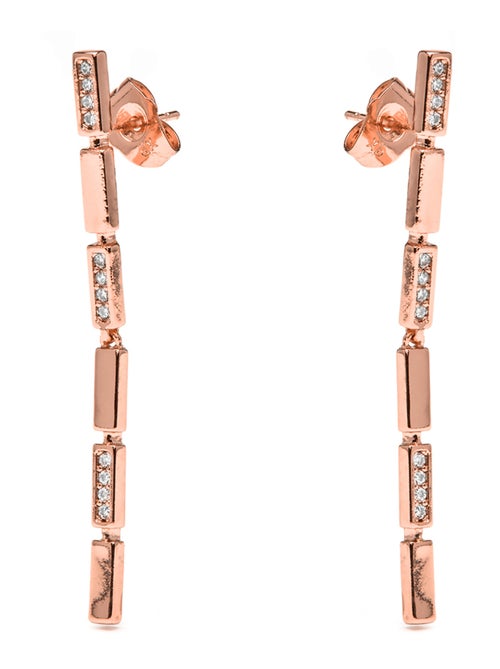 Boucles d'oreilles Luxenter et plaqué or 18k et zircon brillant - Viata - Kiabi Boucles d'oreilles Luxenter et plaqué or 18k et zircon brillant - Viata - Kiabi