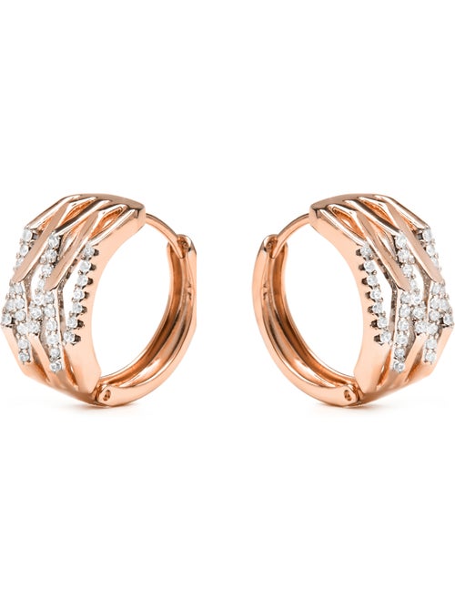 Boucles d'oreilles Luxenter et plaqué or 18k et zircons étincelants - Userax - Kiabi Boucles d'oreilles Luxenter et plaqué or 18k et zircons étincelants - Userax - Kiabi