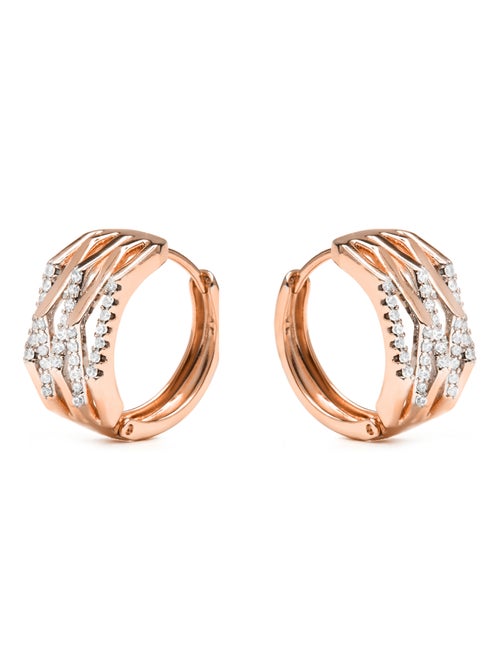 Boucles d'oreilles Luxenter et plaqué or 18k et zircons étincelants - Userax - Kiabi Boucles d'oreilles Luxenter et plaqué or 18k et zircons étincelants - Userax - Kiabi