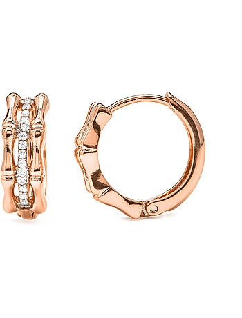 Boucles d'oreilles Luxenter et plaqué or 18k finition Zirconia - Zuryde