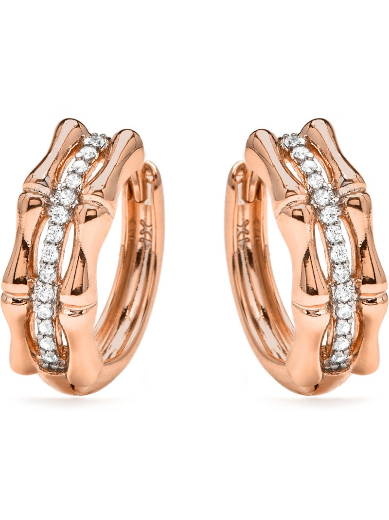 Boucles d'oreilles Luxenter et plaqué or 18k finition Zirconia - Zuryde Argent - Kiabi