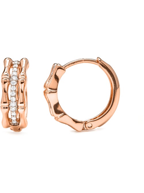Boucles d'oreilles Luxenter et plaqué or 18k finition Zirconia - Zuryde - Kiabi