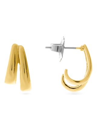 Boucles d'oreilles Luxenter Fawton en or jaune 18 carats