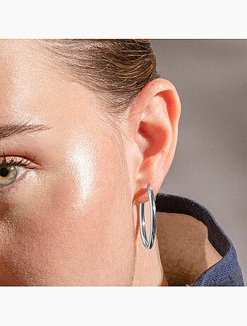 Boucles d'oreilles Luxenter finition argentée - Carai